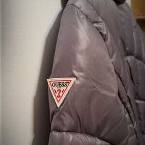 Guess Silver Quilted Jacket